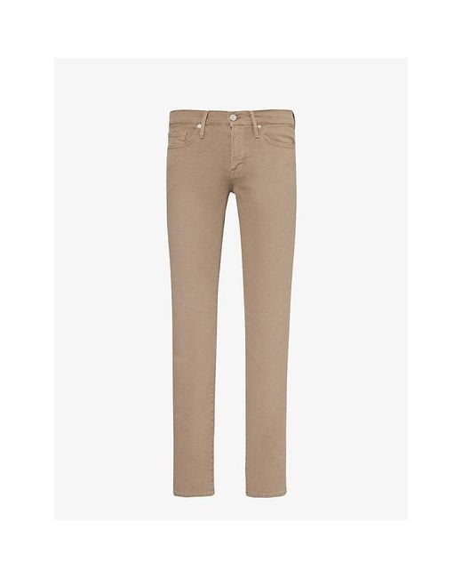 FRAME Natural L'Homme Slim Tapered-Leg Slim-Fit Stretch-Denim Jeans for men