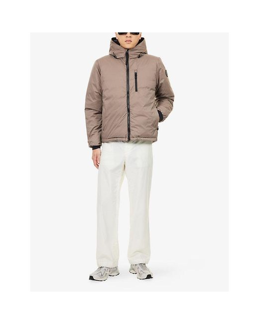 Canada Goose Natural Lodge Regular-Fit Shell-Down Hoody for men