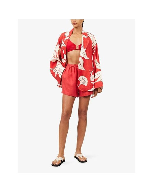Second Summer Red Ss Marca Short