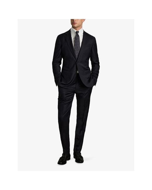 Reiss White Caldwell Long-Sleeved Cotton Shirt for men