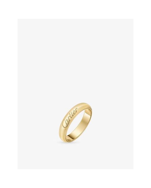 Cartier Metallic C De 4Mm 18Ct- Wedding Ring for men