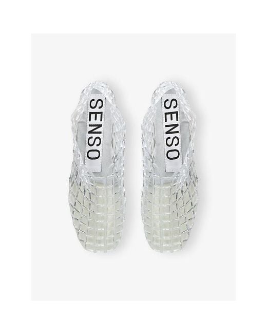 Senso White Jellie Jelly Ballet Flats