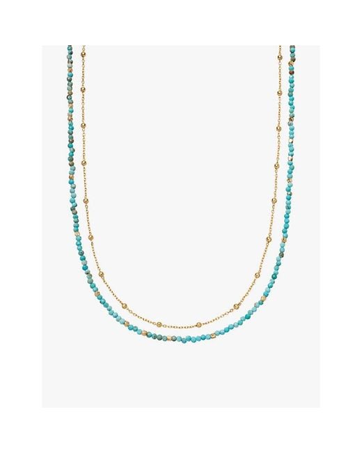 Astley Clarke Multicolor Biography 18Ct- Plated Sterling- Necklace