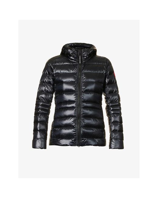 Canada Goose Black Cypress Hooded Shell-down Jacket