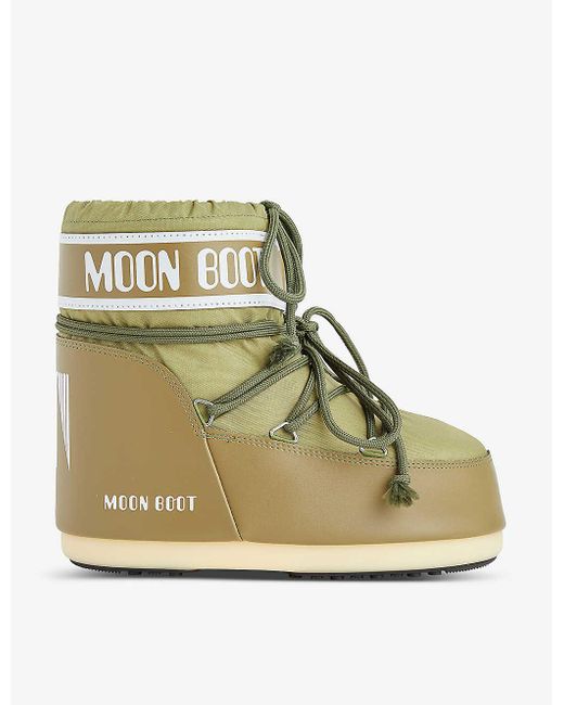 Moon Boot Natural Icon Low Lace-up Shell Boots