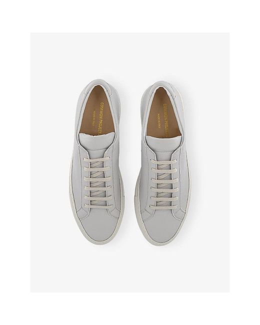 Common Projects White Achilles Premium Leather Trainers for men