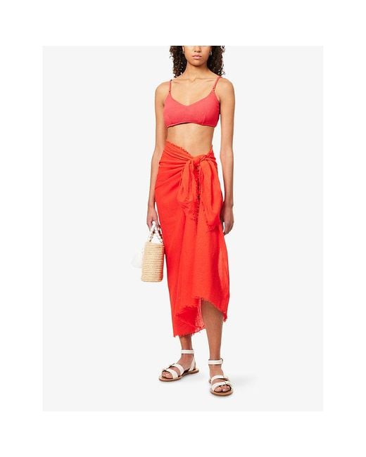 Seafolly Textured Cotton Beach Wrap