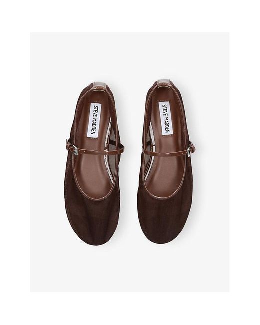Steve Madden Brown Mash Mesh Mary Jane Flats