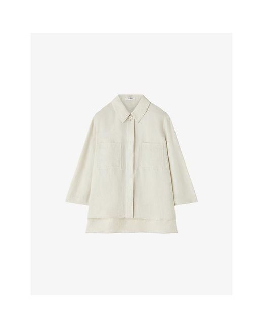 Joseph White Simi Relaxed-Fit Woven Shirt