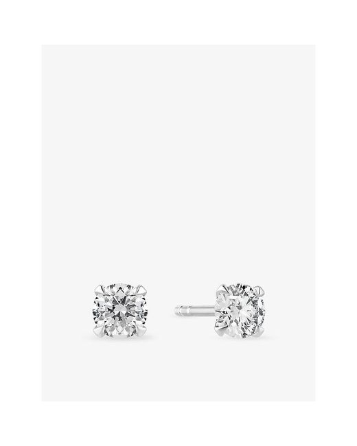 Sif Jakobs White Venice Solitaire 14Ct And 0.22Ct Lab Grown Diamond Earrings