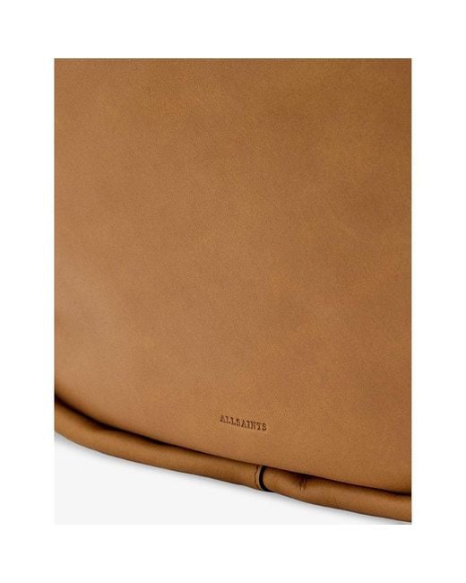 AllSaints Brown Noemie Leather Shoulder Bag
