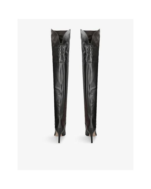 Chloé Black Eve Over-The-Knee Leather Boots