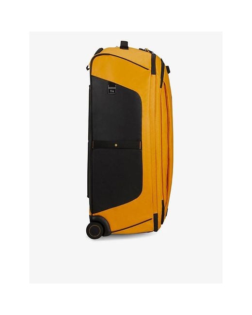 Samsonite Yellow Ecodiver Duffle Two-wheel Recycled-polyester Suitcase 79cm