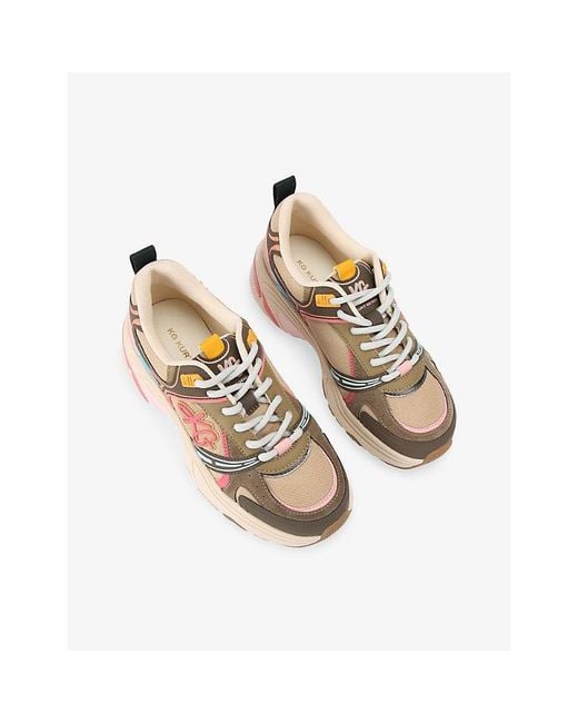 KG by Kurt Geiger Pink Lexie Mesh Trainers