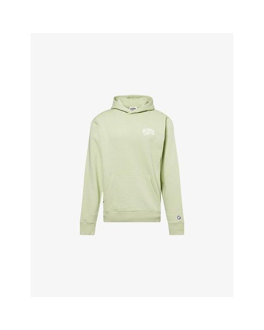 BBCICECREAM Green Small Arch Logo-Print Cotton Hoody for men