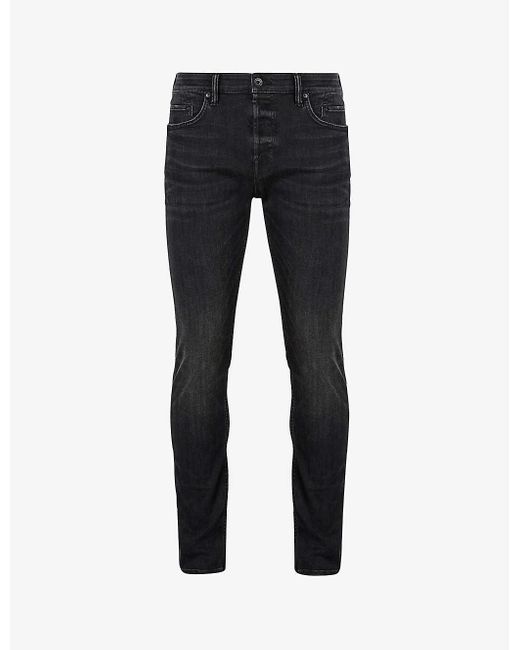 AllSaints Blue Ronnie Extra-skinny Faded Stretch-denim Jeans for men