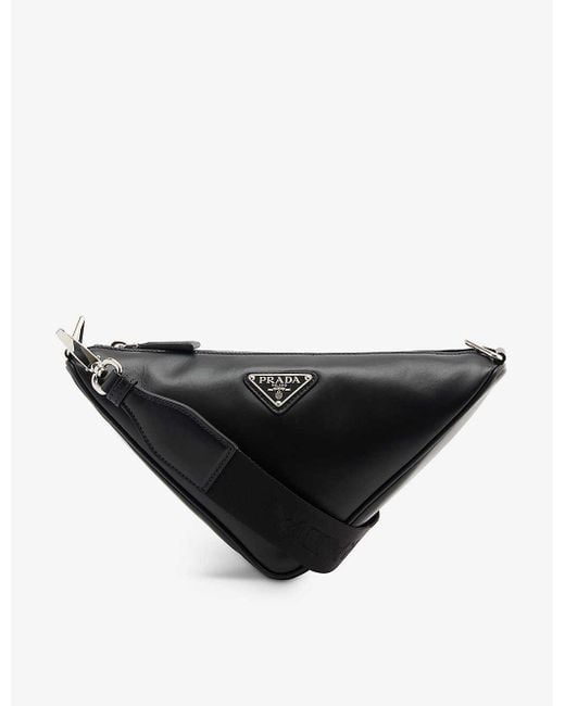 Prada Men's Triangle Leather Bag