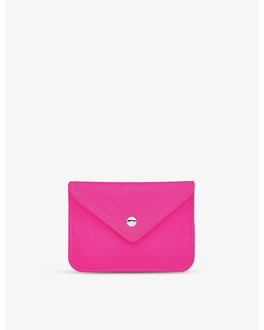 Whistles Pink Envelope-flap Nylon Card Holder