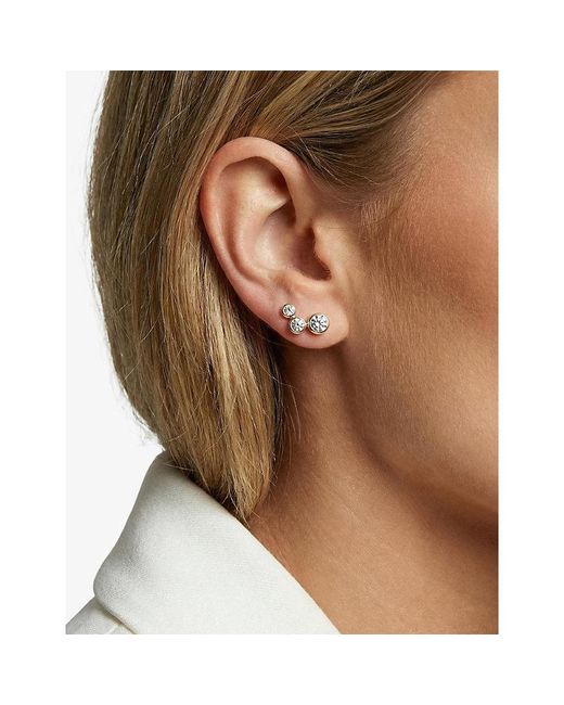Sif Jakobs Metallic Sardinien Tre 18Ct-Plated Sterling And Cubic Zirconia Stud Earrings