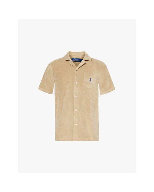 Polo Ralph Lauren Natural Regular-fit Terry-texture Cotton And Recycled Polyester-blend Shirt X for men