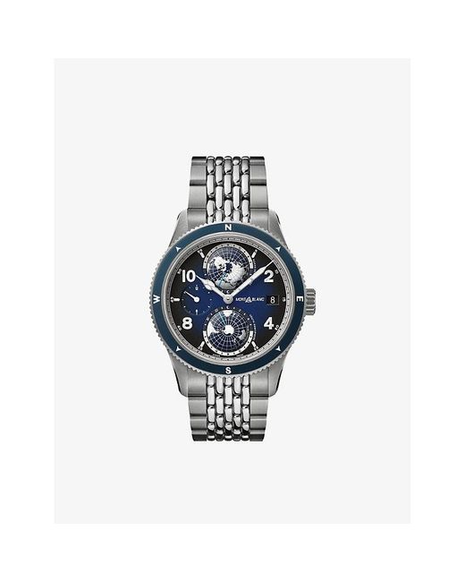 Montblanc Blue Mb125567 1858 Geosphere Titanium Automatic Watch for men