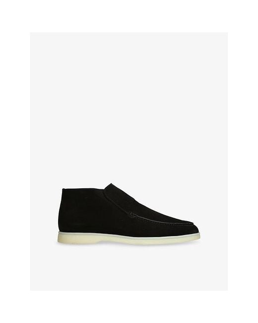 Aurélien Black City Suede Loafers for men