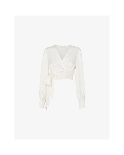 Whistles White Lilly Tie-Waist Woven Bridal Cover-Up