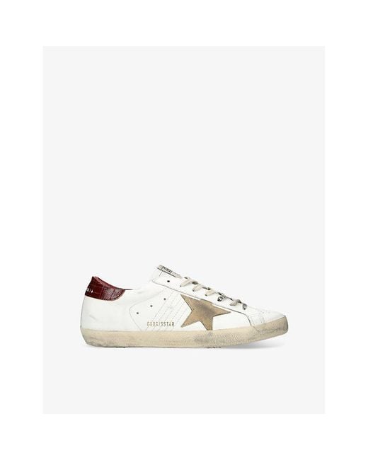 Golden Goose Deluxe Brand White Superstar Low-Top Leather Trainers for men