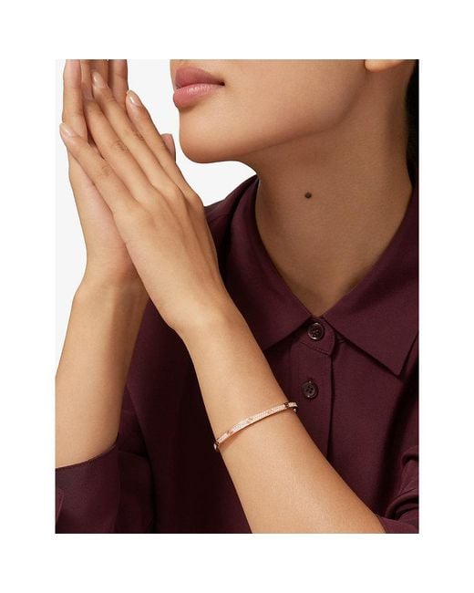 Cartier Natural Love Small 18Ct Rose- And 0.95Ct Brilliant-Cut Diamond Bracelet