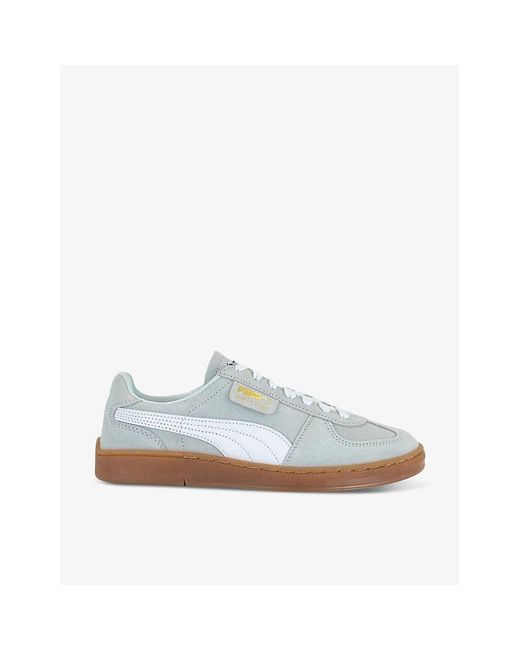 PUMA White Super Team Og Brand-tab Low-top Suede Trainers for men