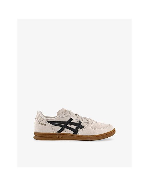 Asics White Skyhand Og Suede Low-Top Trainers