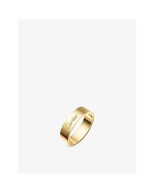 Cartier Metallic C De 5Mm 18Ct- Wedding Ring for men