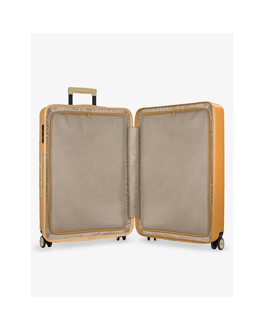 Horizn Studios Orange H7 Re Series Check-in Recycled-polycarbonate Suitcase