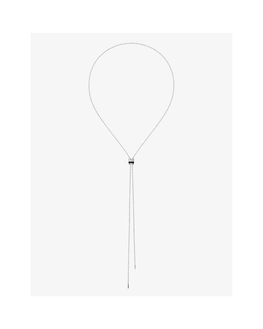 Boucheron White Quatre Edition 18Ct- And 0.18Ct Diamond Small Tie Necklace for men