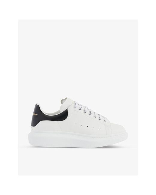 Alexander McQueen Oversized sole Leather Low top Trainers in White for Men Lyst