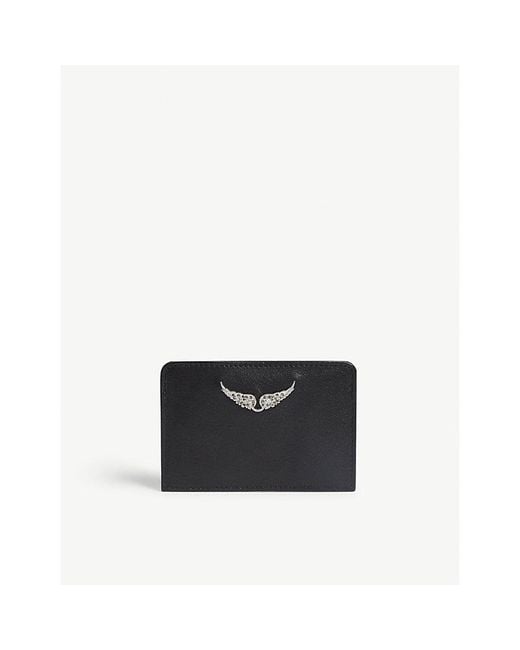 Zadig & Voltaire Black Leather Card Holder