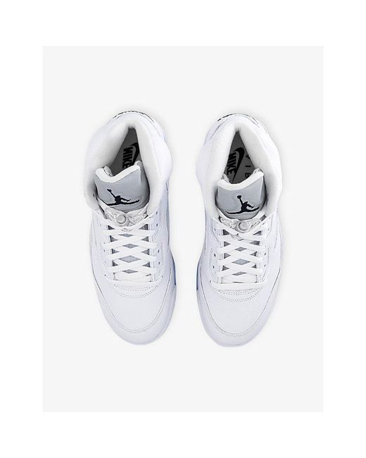 Nike White Air 5 Retro Faux-Leather Trainers for men