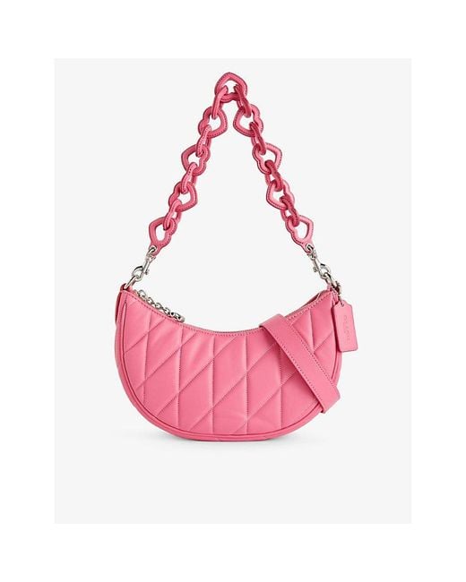 COACH Pink Mira Leather Shoulder Bag