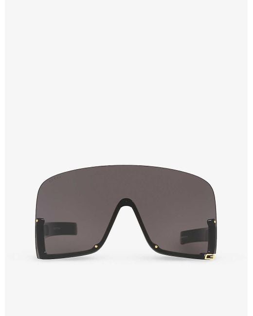 Gucci Gray Gc002161 gg1631s Irregular-frame Injected Sunglasses