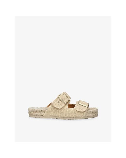 Manebí Natural Hamptons Nordic Canvas Sandals
