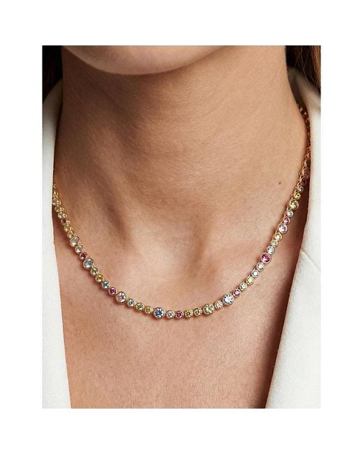 Sif Jakobs Metallic Sardinien Altro 18Ct-Plated Sterling And Cubic Zirconia Necklace