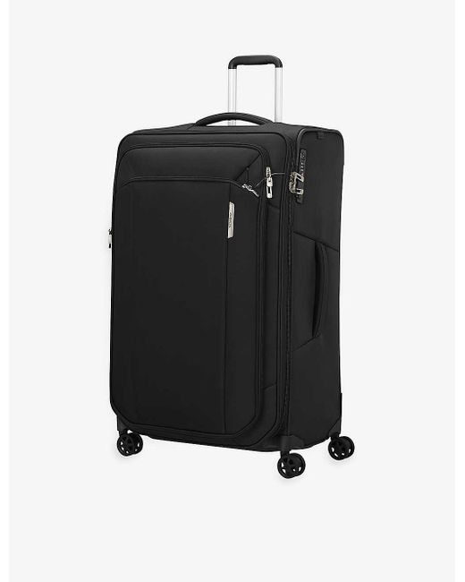 Samsonite Black Respark Spinner Soft Case 4 Wheel Recycled-plastic Suitcase