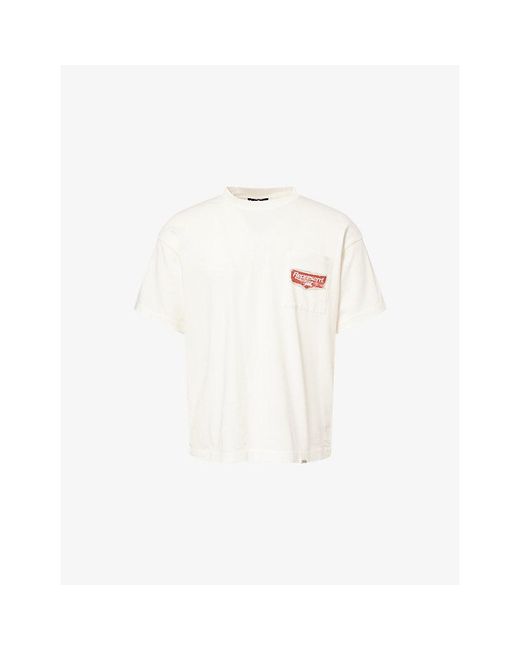 Represent White Nothing Faster Graphic-Print Cotton T-Shirt for men