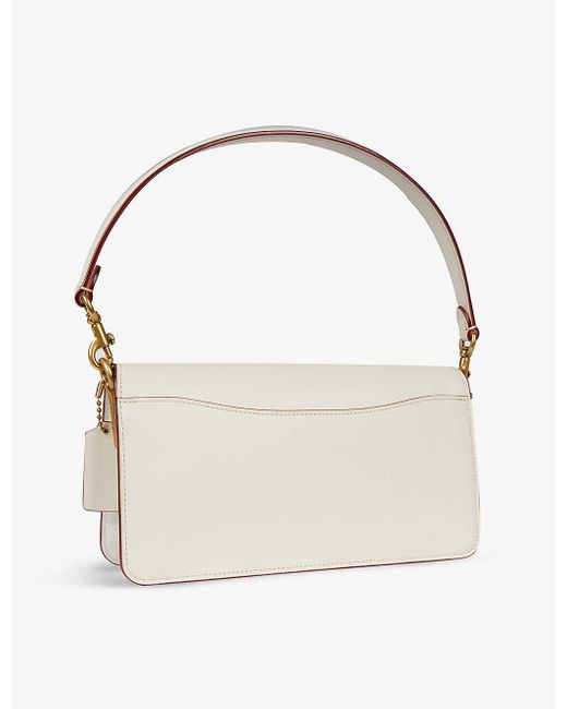 COACH Tabby 26 Small Floral-embroidered Leather And Coated Canvas ...