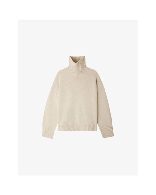 Soeur Natural William High-Neck Merino-Wool Jumper