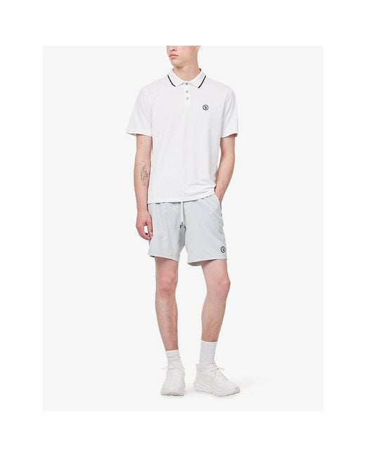 vuori White Elevate Kore 7' Lined Stretch-Woven Shorts for men