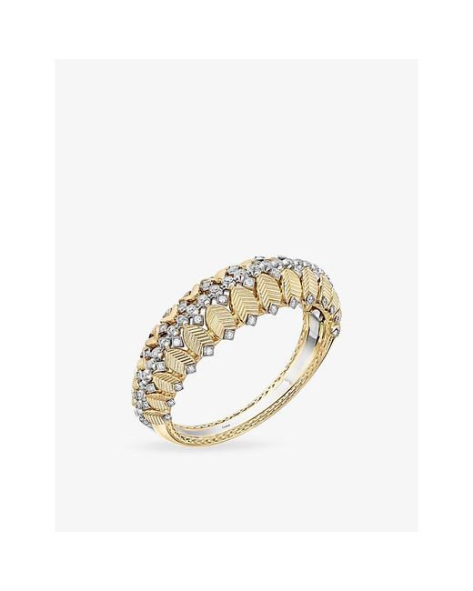 Cartier Metallic Grain De Café 18Ct- And 2.93Ct Brilliant-Cut Diamond Bracelet
