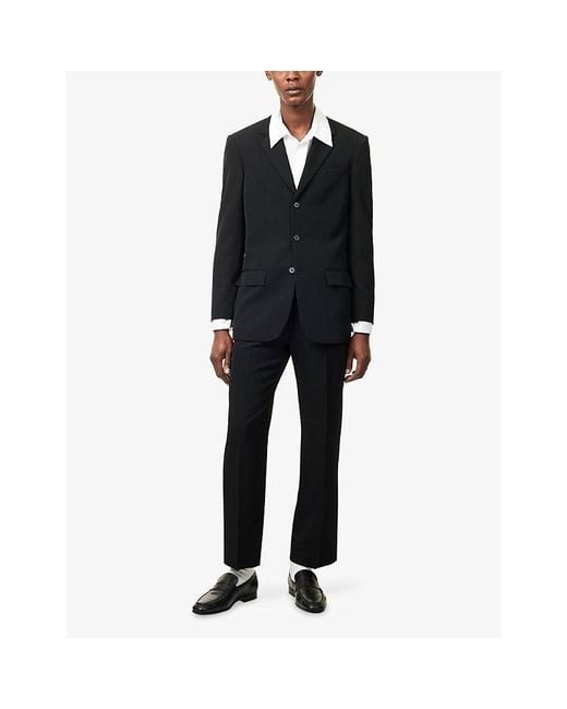 The Row Black Orcha Single-Breasted Wool Blazer for men
