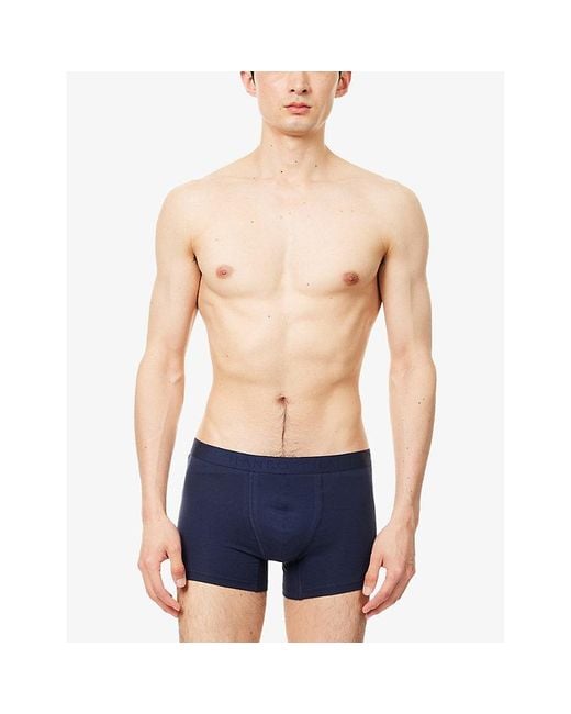 Hanro Gray Essentials Pack Of Two Cotton-Jersey Boxers for men