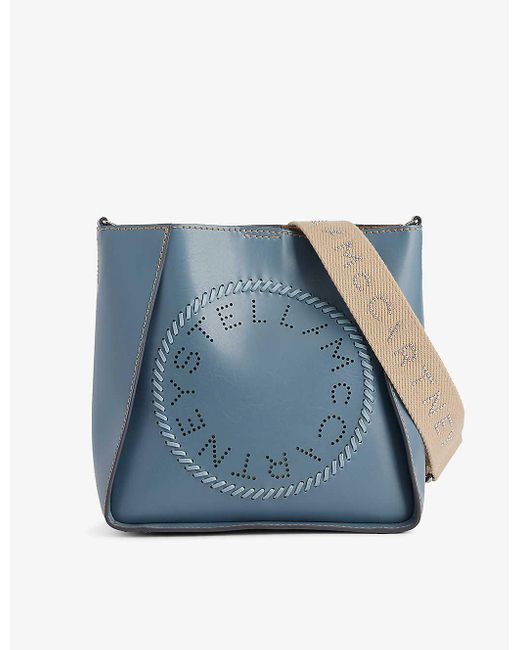 Stella McCartney Blue Circle Faux-leather Cross-body Bag